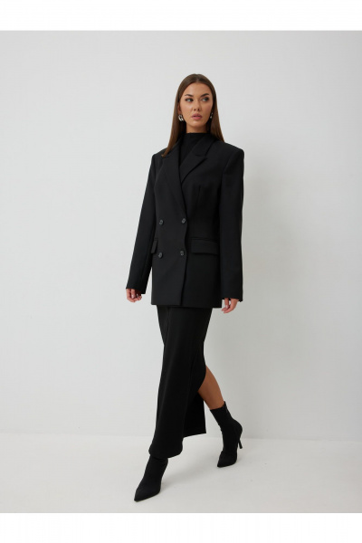 Жакет, юбка V&N Fashion 1088 черный - фото 3