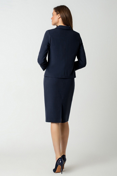 Жакет, юбка MARIKA 451 черно-синий - фото 3