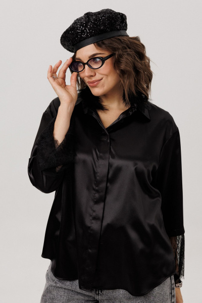 Рубашка Anelli 1801 угольный_шелк - фото 8