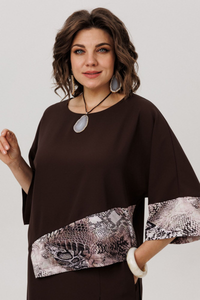 Блуза, кюлоты Anelli 1793 древесная_змея - фото 4