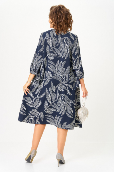 Платье Michel chic 2164/1 синий узор - фото 6