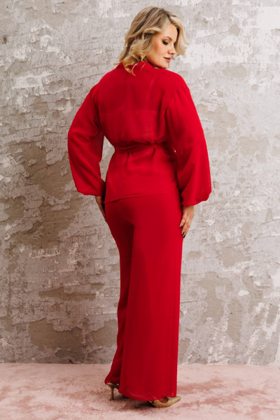 Блуза, брюки Anastasia 1063.1 красный - фото 6
