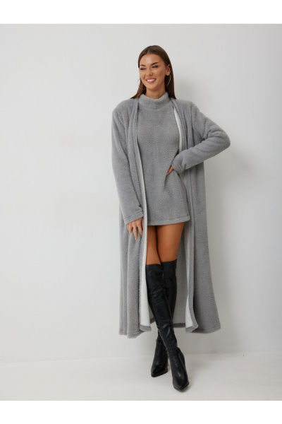 Кардиган V&N Fashion 1007 серый - фото 1