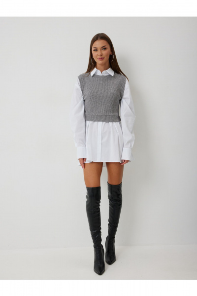 Жилет V&N Fashion 1028 серый - фото 1