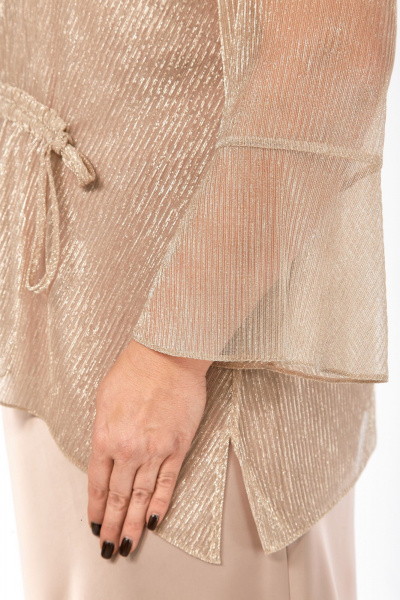 Блуза, платье Элль-стиль 2451 пудра - фото 15