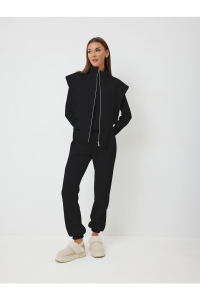 Лонгслив V&N Fashion 1014 черный - фото 1