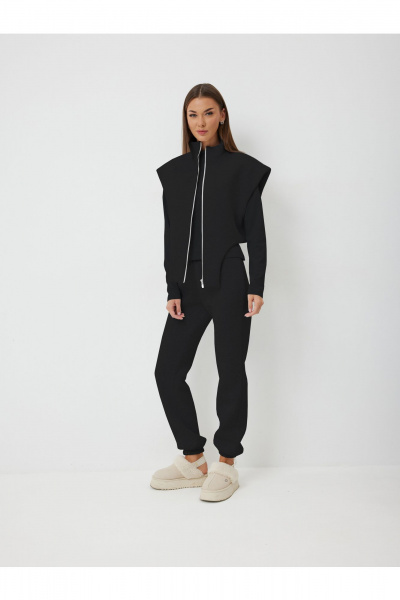 Брюки, жилет, лонгслив V&N Fashion 1016 черный - фото 3