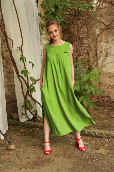 Платье MAX 4-007 зелень - фото 1