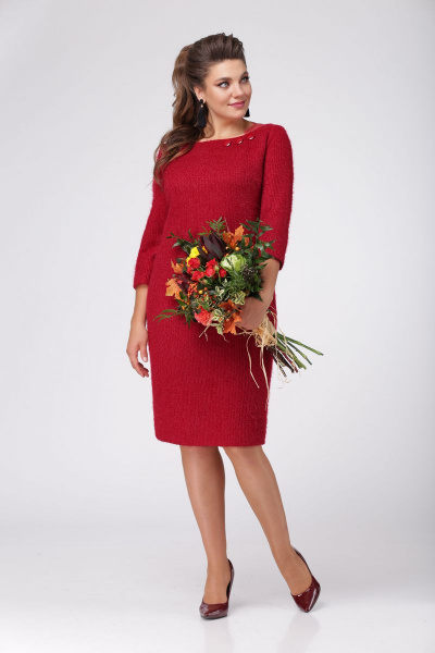 Платье Angelina 398 красный - фото 1