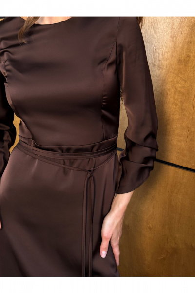 Платье THE.WOMAN 0394 шоколадный - фото 4