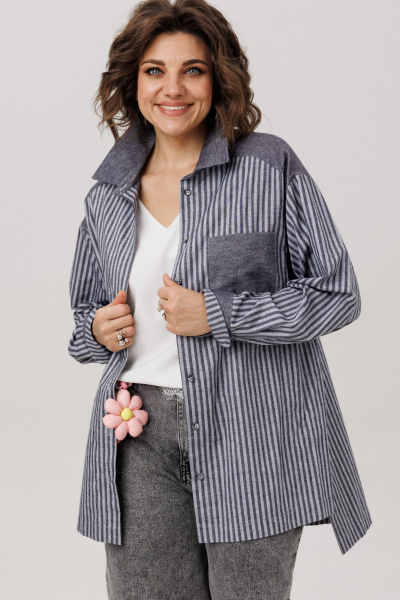 Рубашка Anelli 1800 пепельный_туман - фото 8