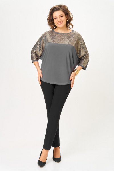 Блуза DaLi 5736 серая - фото 4