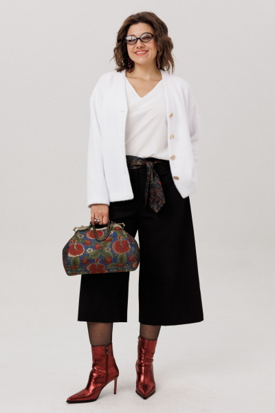 Кюлоты Anelli 1803 черная_материя - фото 6