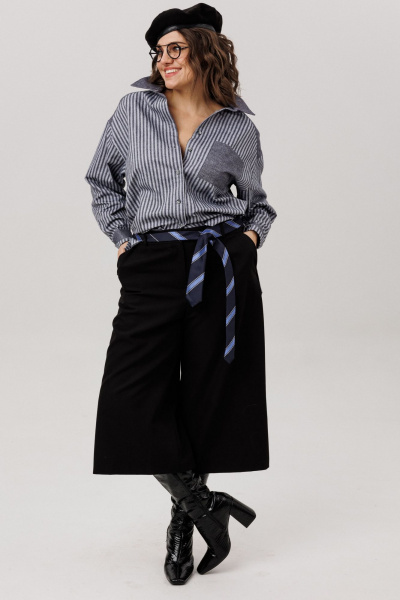 Кюлоты Anelli 1803 черная_материя - фото 3