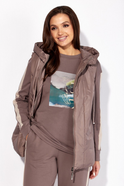 Брюки, жилет, свитшот TAiER 1335 капучино - фото 3