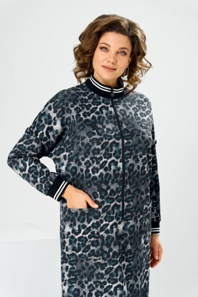 Платье Romanovich Style 1-2885 синий_леопард - фото 8