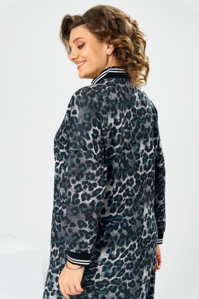 Платье Romanovich Style 1-2885 синий_леопард - фото 5