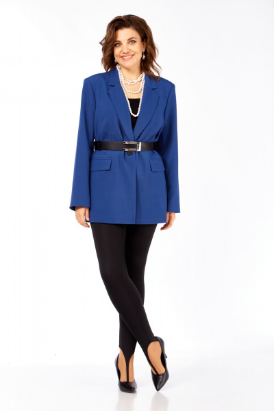 Жакет Ольга Стиль С-986 синий - фото 7