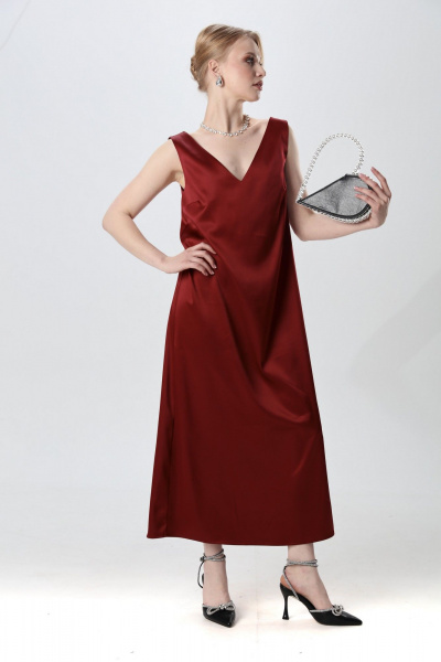 Платье NikVa 1014-1 бордо - фото 5