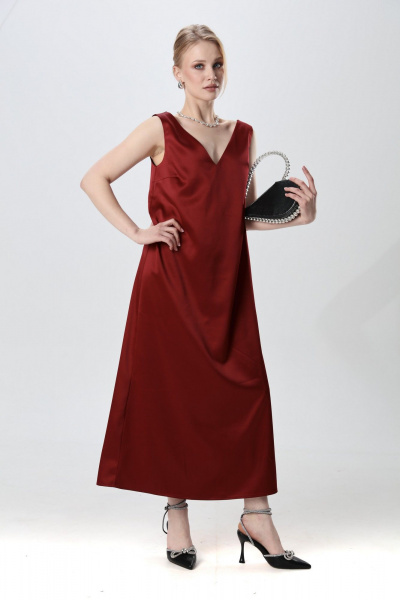 Платье NikVa 1014-1 бордо - фото 3