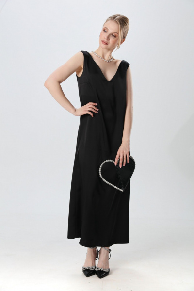 Платье NikVa 1014-2 чёрный - фото 5