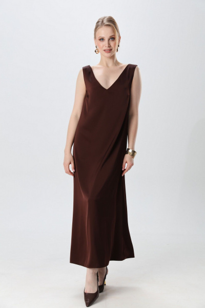 Платье NikVa 1014-5 шоколад - фото 1