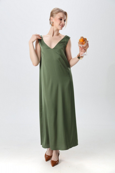 Платье NikVa 1014-6 зелень - фото 7