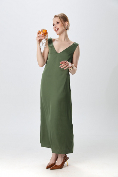 Платье NikVa 1014-6 зелень - фото 5