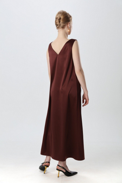 Платье NikVa 1014-7 махагон - фото 4