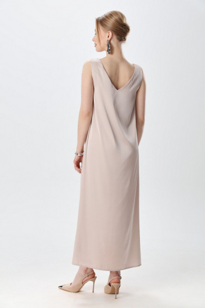 Джемпер, платье NikVa 1015-1 капучино и крем-брюле - фото 5