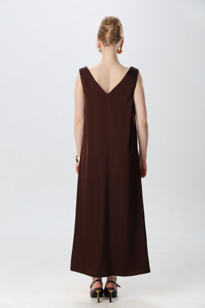 Джемпер, платье NikVa 1015-2 капучино и шоколад - фото 4