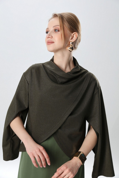 Джемпер NikVa 1016-2 зелень - фото 3