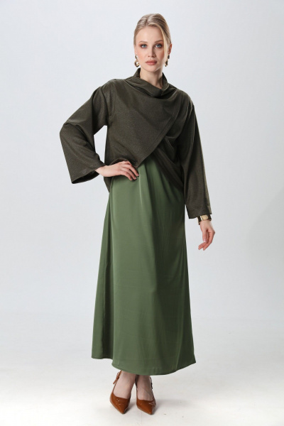 Джемпер NikVa 1016-2 зелень - фото 1