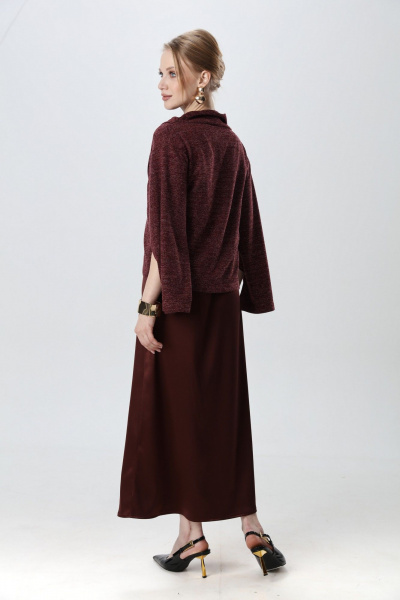 Джемпер NikVa 1016-3 махагон - фото 2