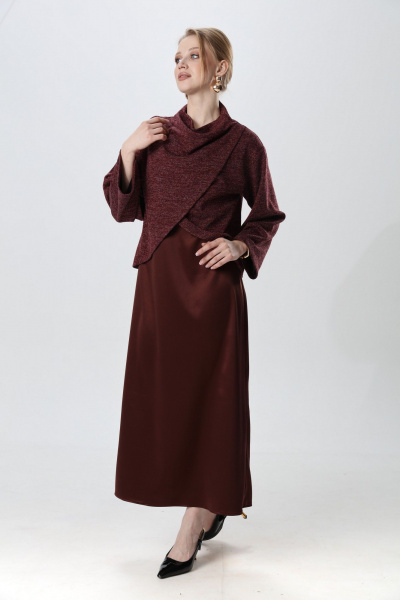 Джемпер NikVa 1016-3 махагон - фото 1