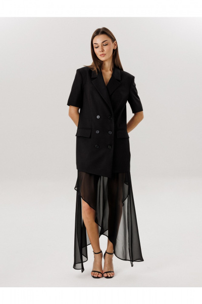 Жакет, юбка V&N Fashion 1098 черный - фото 5