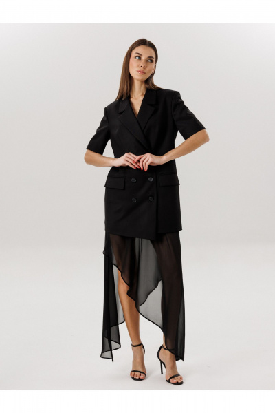 Жакет, юбка V&N Fashion 1098 черный - фото 4