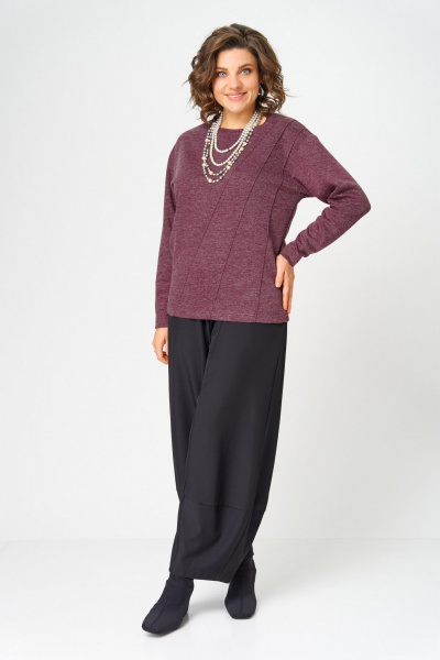 Джемпер Bliss 4235 бордовый - фото 3