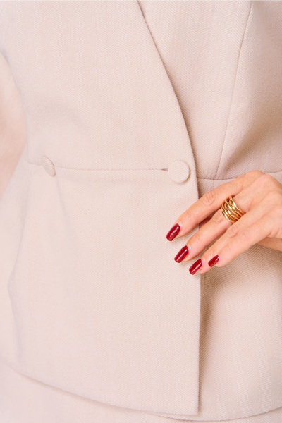 Жакет V&N Fashion 1048 бежевый - фото 3