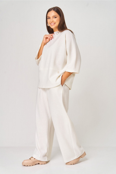 Брюки, джемпер V&N Fashion 1054 молочный - фото 3