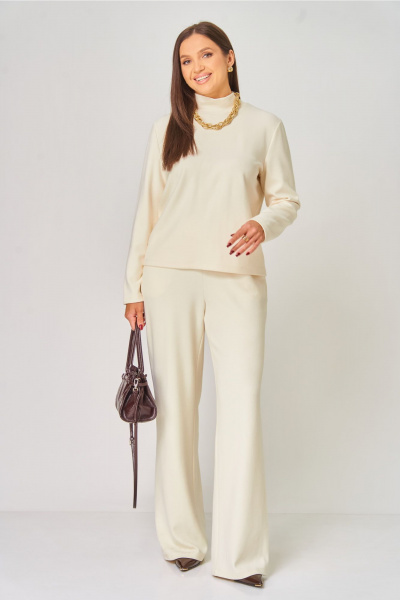 Лонгслив V&N Fashion 1061 бежевый - фото 1