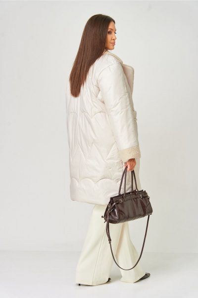 Пальто V&N Fashion 1065-1 бежевый - фото 4