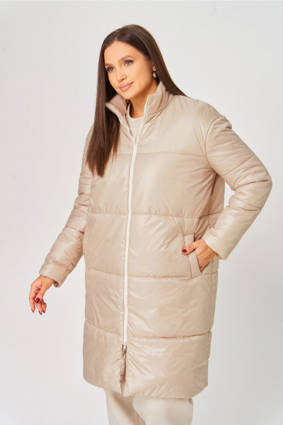 Куртка V&N Fashion 1069 бежевый - фото 5