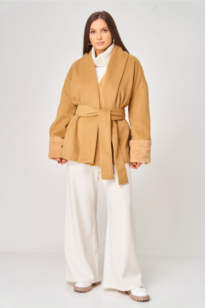 Пальто V&N Fashion 1073 охра - фото 1