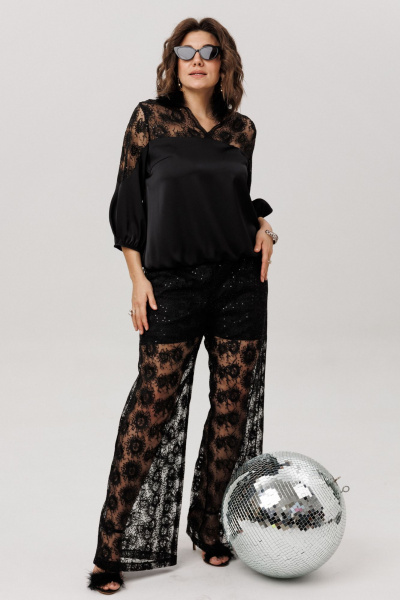 Брюки Anelli 1804 звездная_паутинка - фото 8