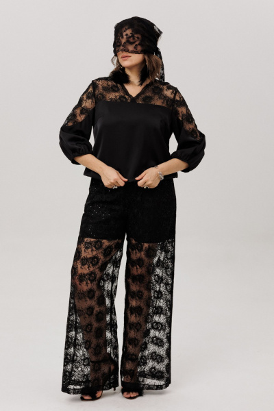 Брюки Anelli 1804 звездная_паутинка - фото 7