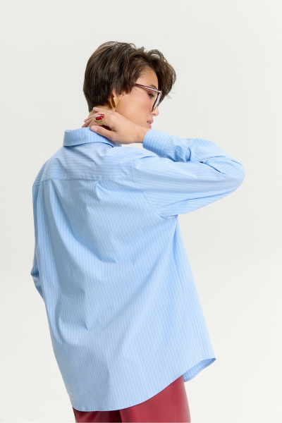Рубашка HELEN BIRCH R004 голубой - фото 8