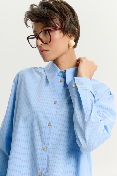 Рубашка HELEN BIRCH R004 голубой - фото 3