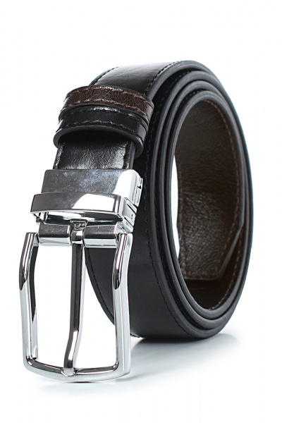 Ремень Galanteya 55424.25с2626к45 3р черный/коричн - фото 2