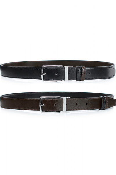 Ремень Galanteya 55424.25с2626к45 3р черный/коричн - фото 4